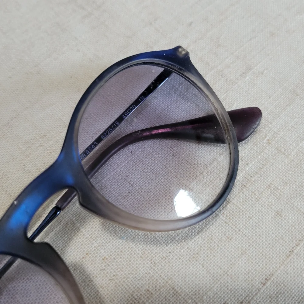 Ray-Ban Optics Eyewear Sunglasses Clear Lens RB4243 6225/19 Italy Unisex Round